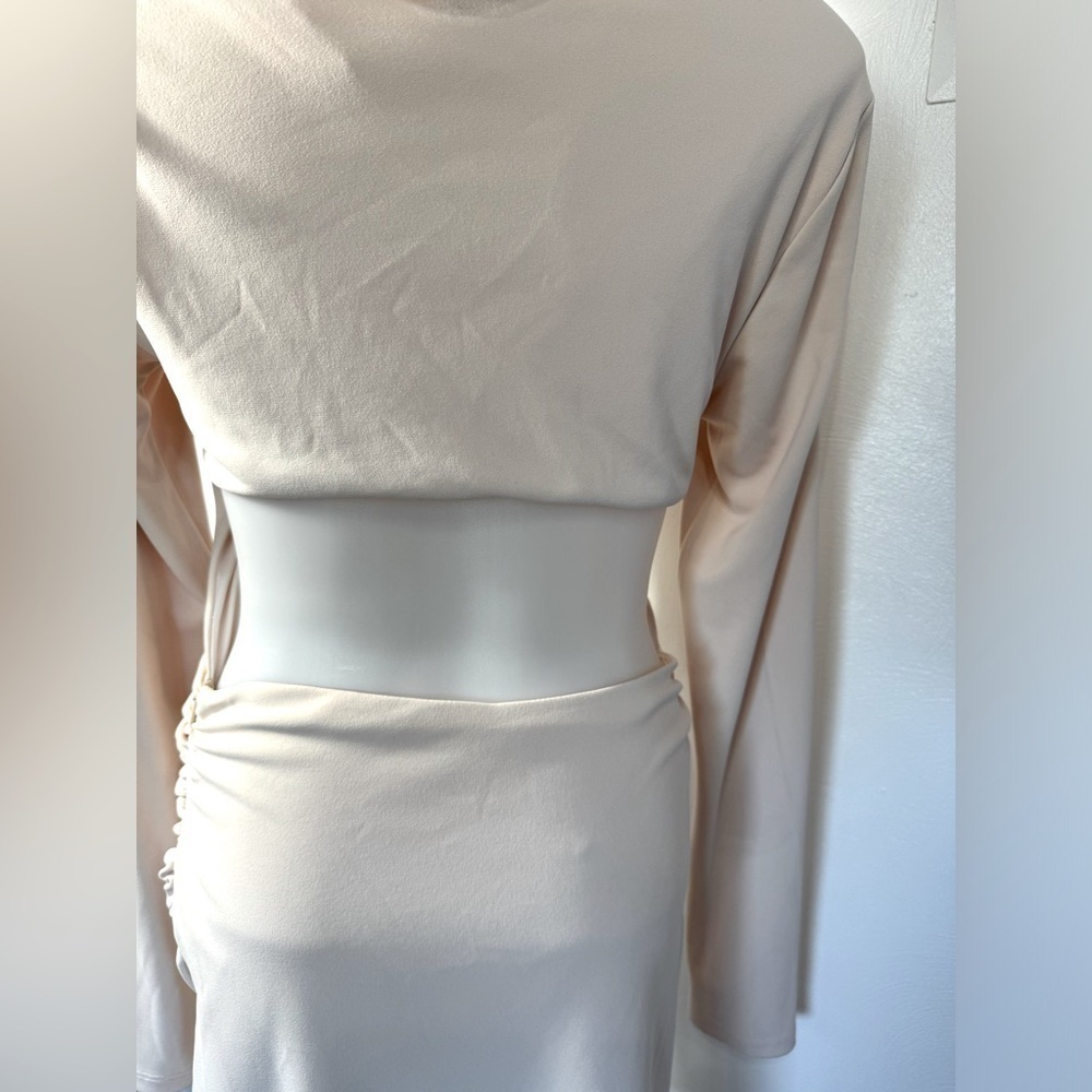 Zara NWT hooded dress open back long sleeve size small - Picture 10 of 12